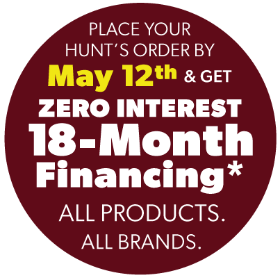 18-Month Zero Interest Financing