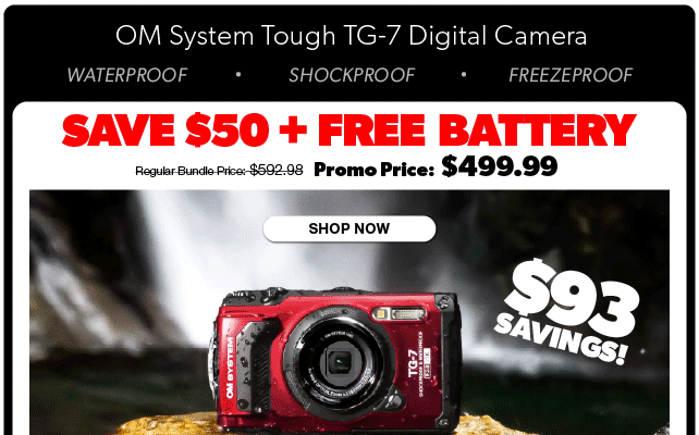 OM SYSTEM TG-7 SAVINGS