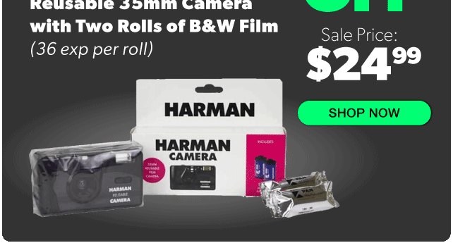 Harman Reusable Camera with Film