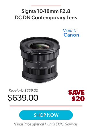 Sigma 10-18mm F2.8 Lens Canon